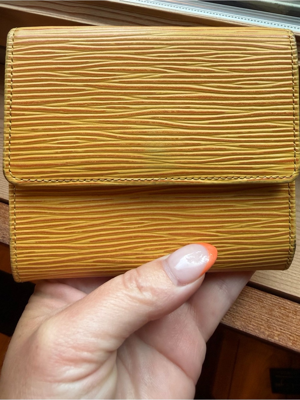 Louis Vuitton Vintage Yellow Epi Leather Wallet With Box- minimal wear- Lux - Picture 9 of 14